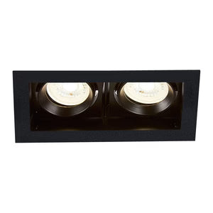 Spot de Techo Empotrado Negro de 2 Luces – BT434-02BK