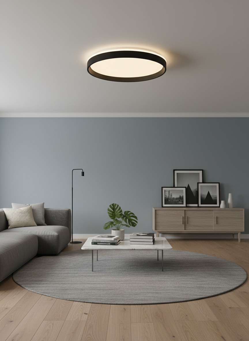 Plafón LED Negro – DI-10-60WBK-CCT-Z