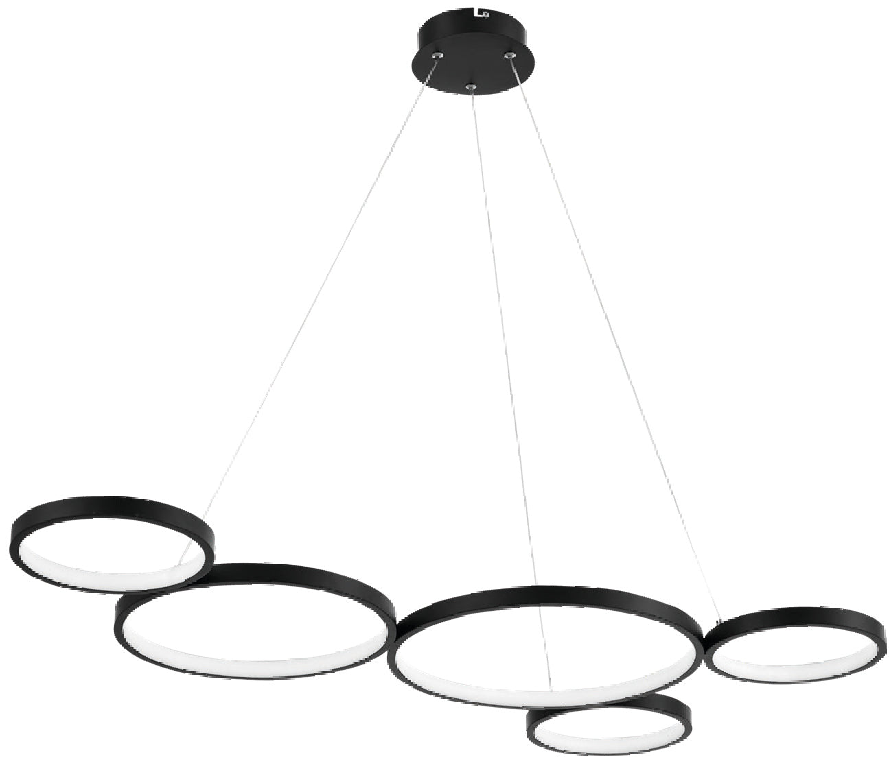 Lámpara Colgante Negra – DI-154-BK-30K-Z