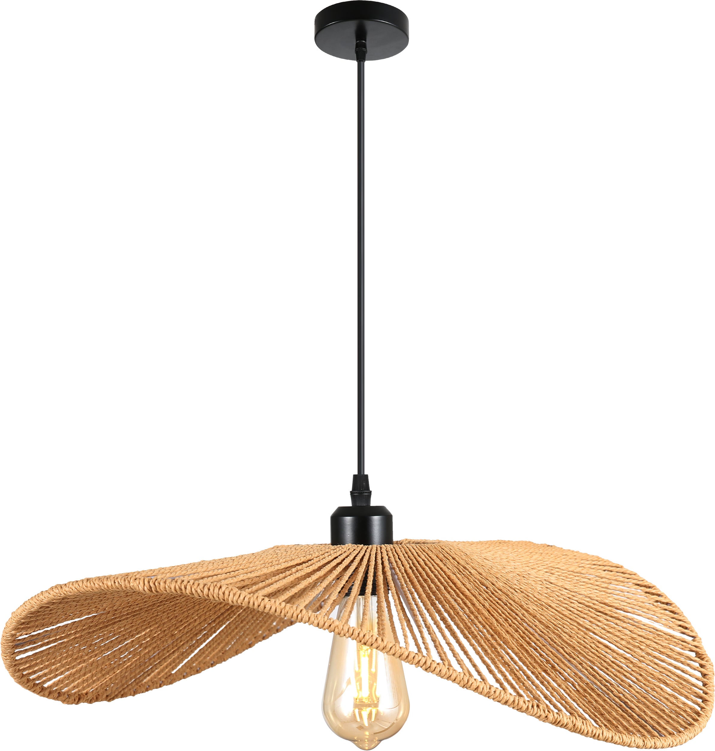 Lámpara Colgante de Fibras Naturales – DI-403-WD-Z