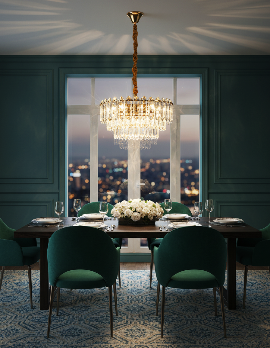 Candelabro de Cristal Dorado – DI-552-GD-Z
