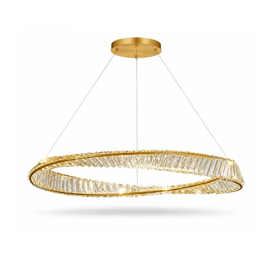 Candelabro de Cristal Anillo Media Luna