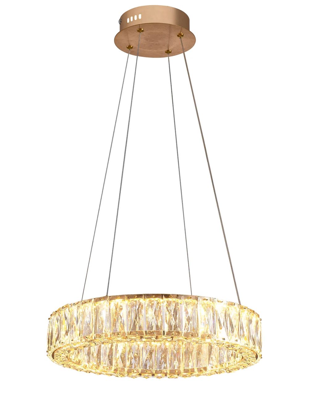 Candelabro de Cristal Anillo Circular