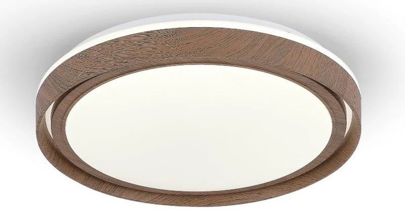 Plafón Redondo Madera LED